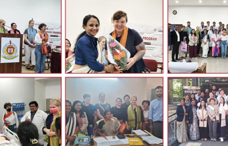 German Hospital team Visit to India…